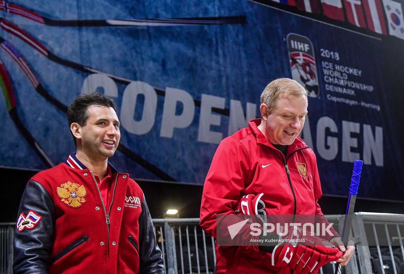 Ice hockey. World Championships. Russian national team's training session