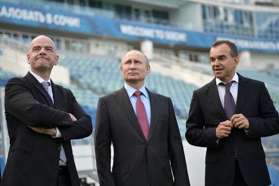Vladimir Putin's working trip to Sochi