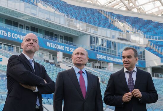 Vladimir Putin's working trip to Sochi