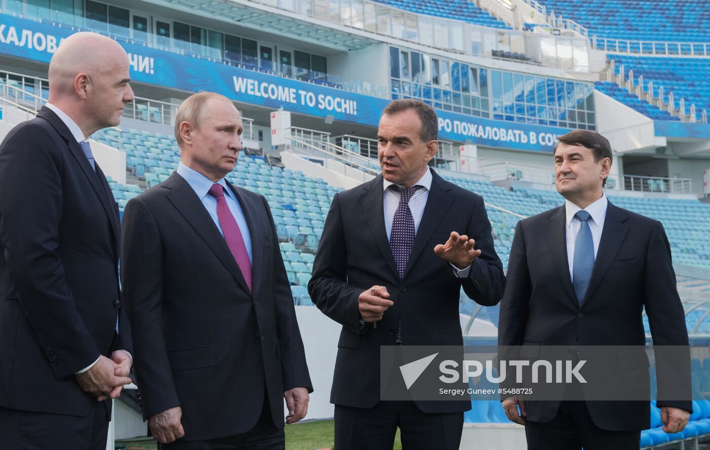 Vladimir Putin's working trip to Sochi