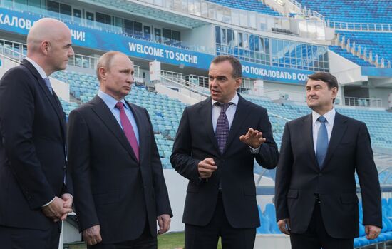 Vladimir Putin's working trip to Sochi