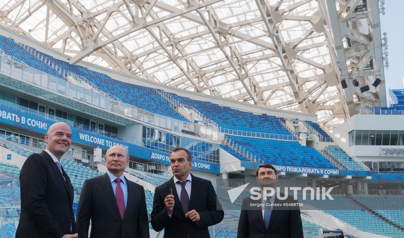 Vladimir Putin's working trip to Sochi