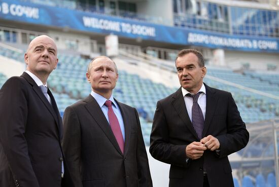 Vladimir Putin's working trip to Sochi