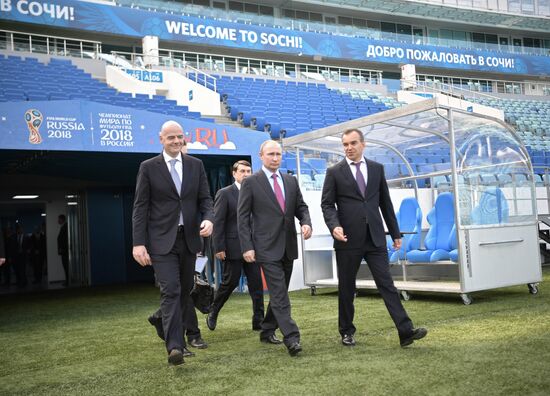 Vladimir Putin's working trip to Sochi
