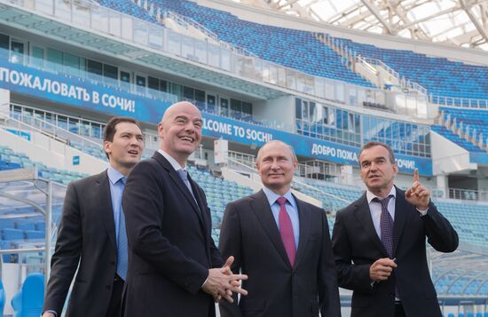 Vladimir Putin's working trip to Sochi