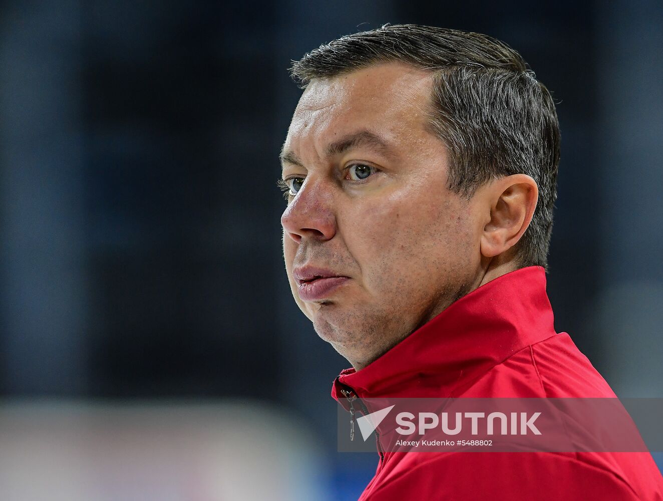 Ice hockey. 2018 IIHF World Championship. Russian national team's training session