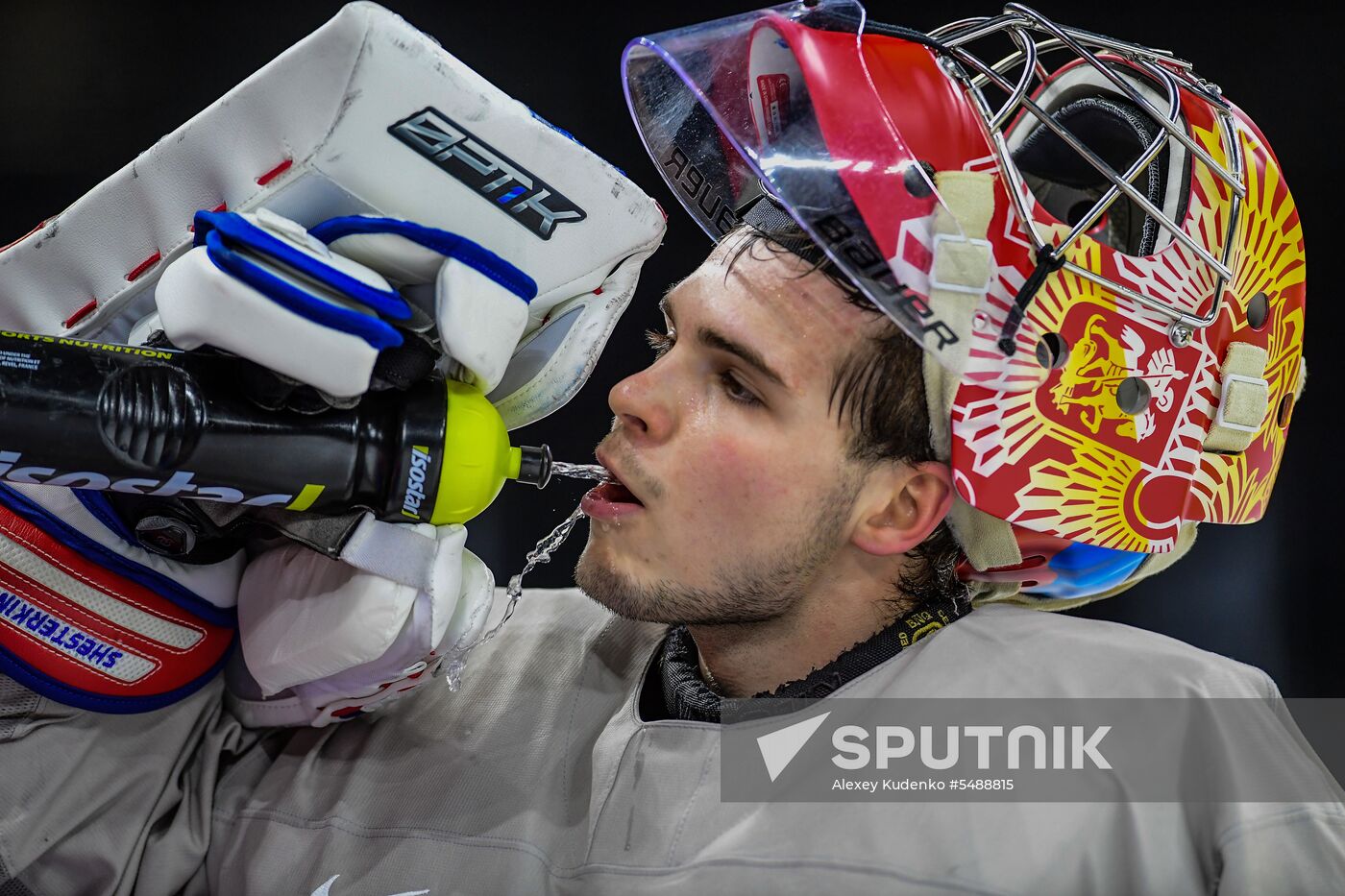 Ice hockey. 2018 IIHF World Championship. Russian national team's training session