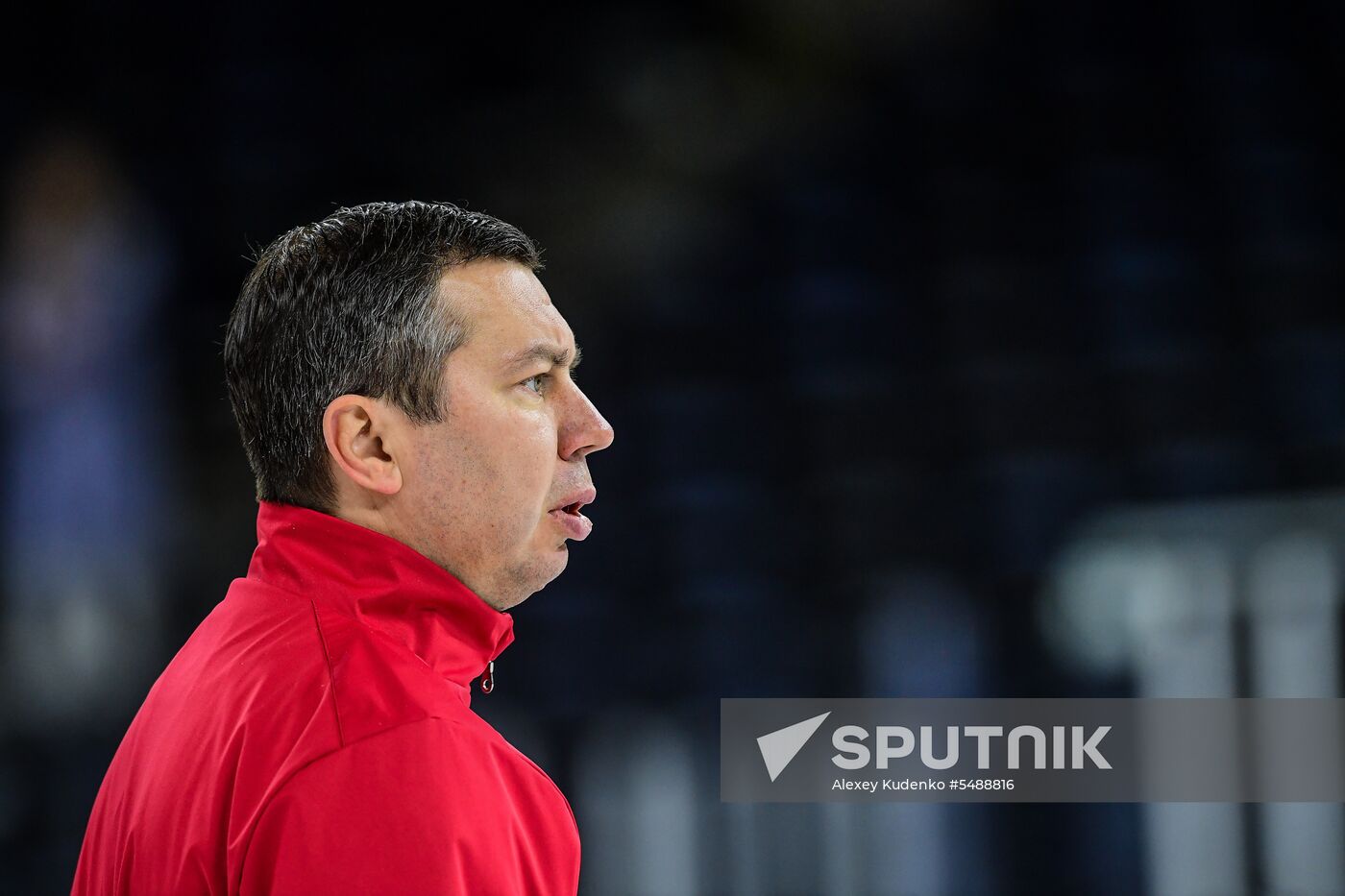 Ice hockey. 2018 IIHF World Championship. Russian national team's training session
