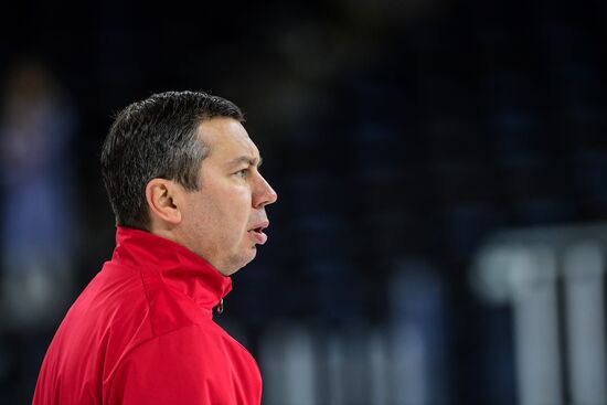 Ice hockey. 2018 IIHF World Championship. Russian national team's training session