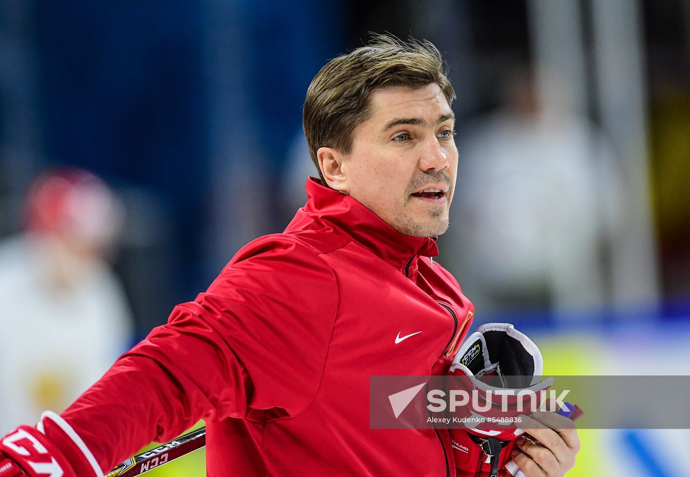 Ice hockey. 2018 IIHF World Championship. Russian national team's training session