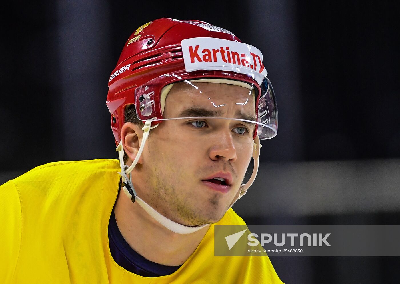 Ice hockey. 2018 IIHF World Championship. Russian national team's training session