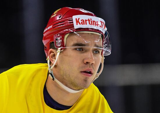 Ice hockey. 2018 IIHF World Championship. Russian national team's training session