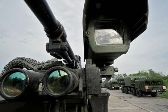 Preparation of military equipment for Victory Day Parade in Kaliningrad