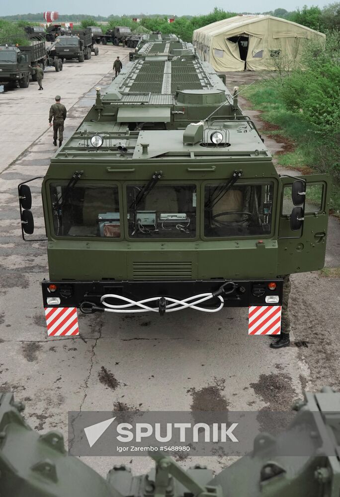Preparation of military equipment for Victory Day Parade in Kaliningrad