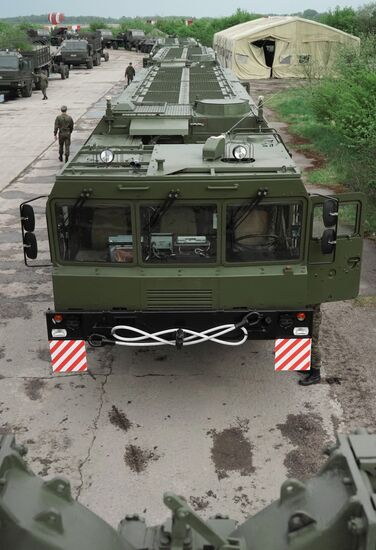 Preparation of military equipment for Victory Day Parade in Kaliningrad