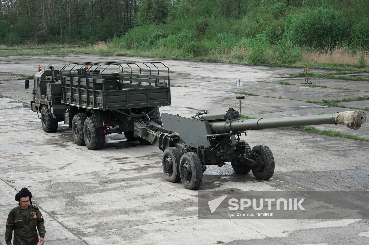 Preparation of military equipment for Victory Day Parade in Kaliningrad