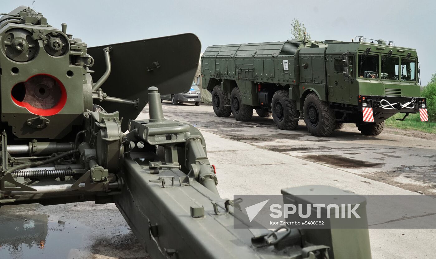 Preparation of military equipment for Victory Day Parade in Kaliningrad