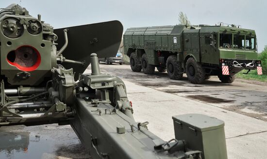 Preparation of military equipment for Victory Day Parade in Kaliningrad