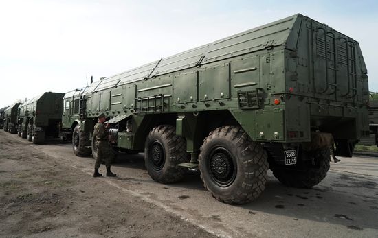 Preparation of military equipment for Victory Day Parade in Kaliningrad