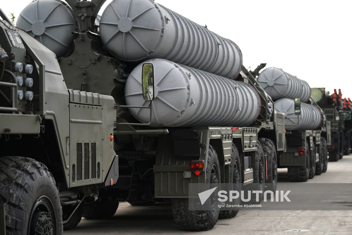 Preparation of military equipment for Victory Day Parade in Kaliningrad