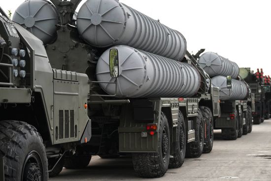 Preparation of military equipment for Victory Day Parade in Kaliningrad