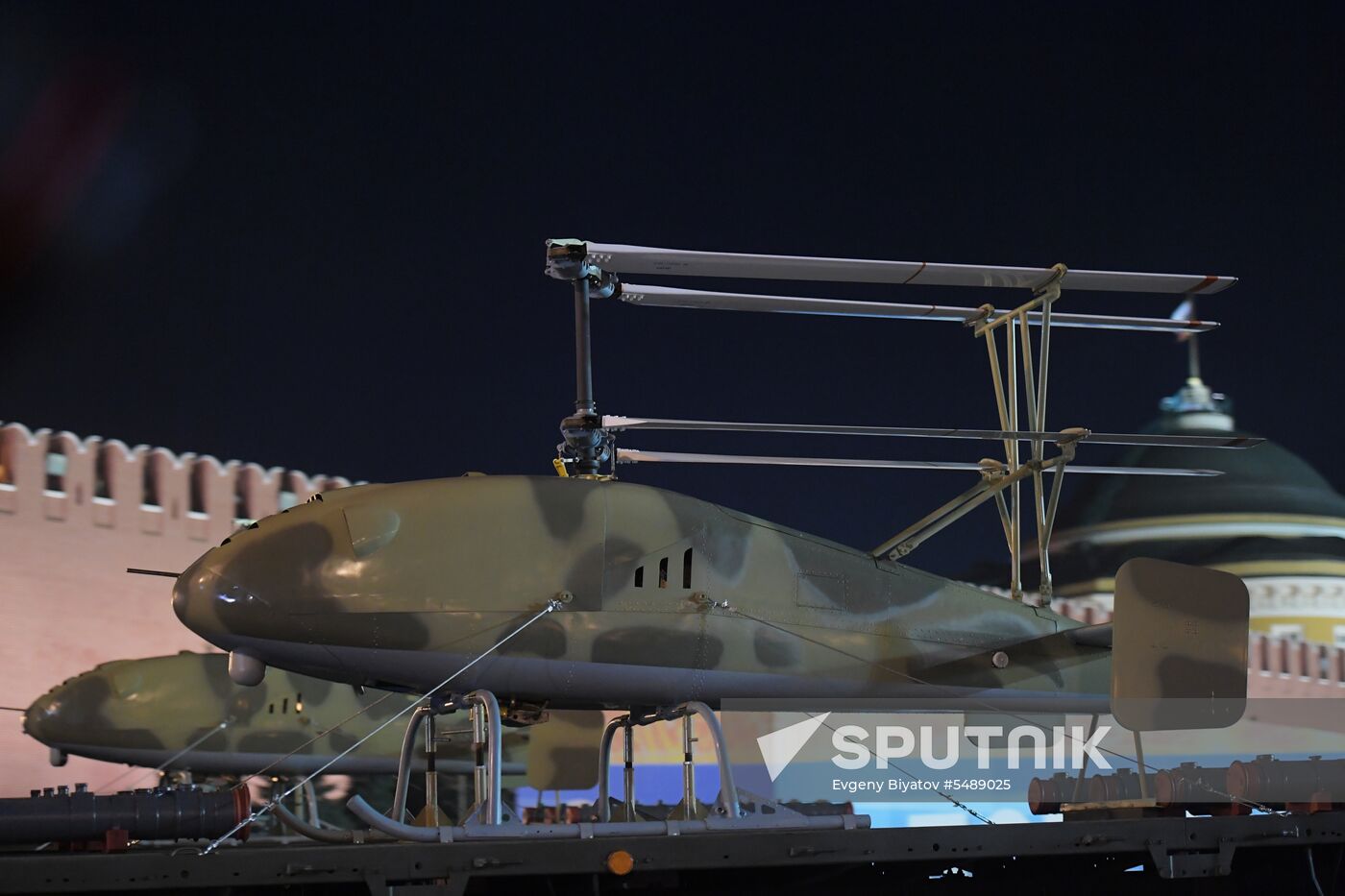 Night rehearsal of Victory Parade on Red Square