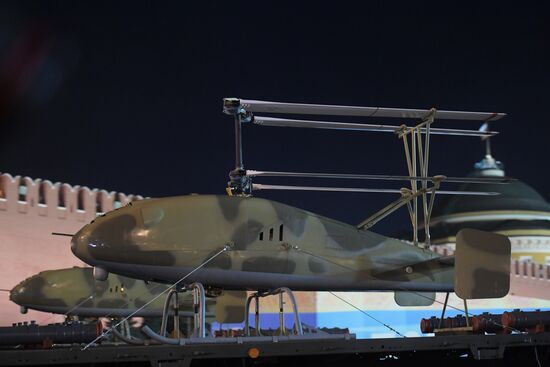 Night rehearsal of Victory Parade on Red Square