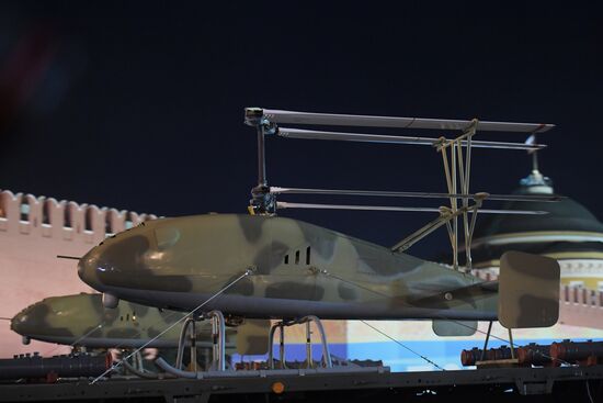 Night rehearsal of Victory Parade on Red Square