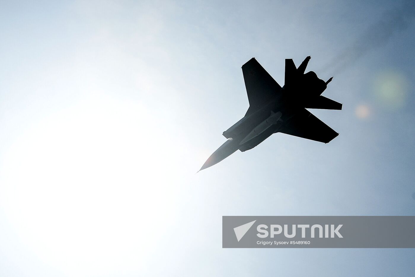 Rehearsal of Victory Day Parade flyovers