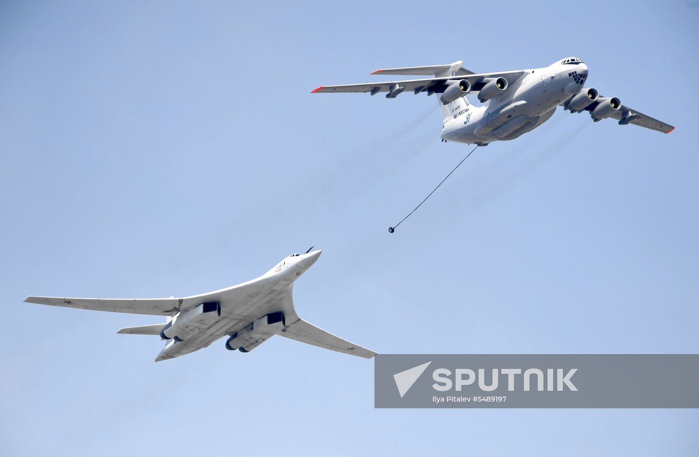 Rehearsal of Victory Day Parade flyovers