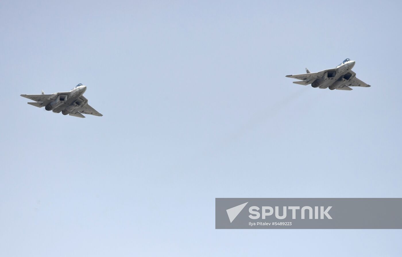 Rehearsal of Victory Day Parade flyovers