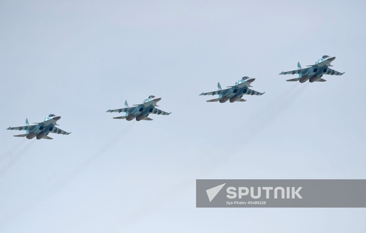 Rehearsal of Victory Day Parade flyovers
