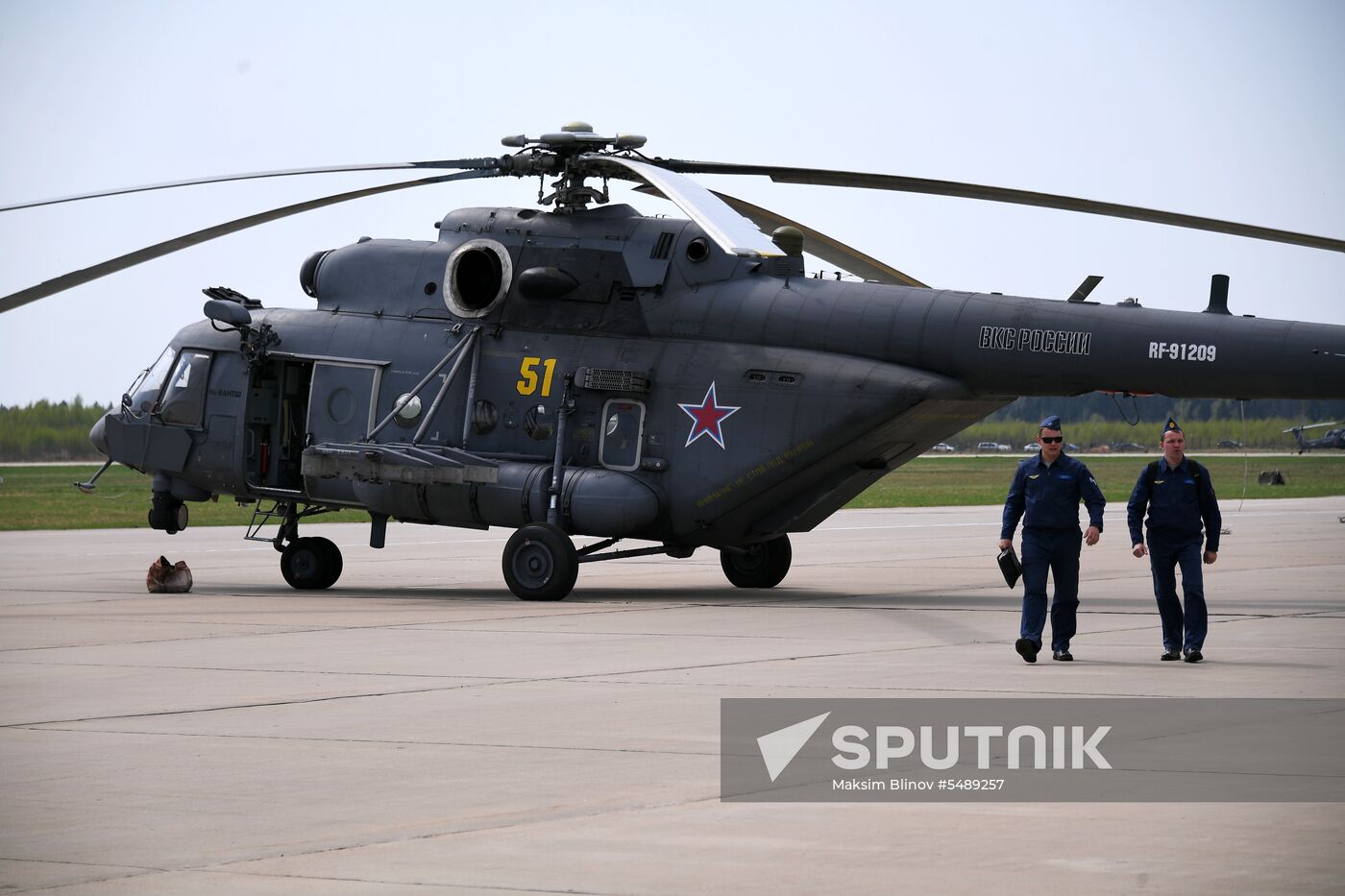 Rehearsal of Victory Day Parade flyovers
