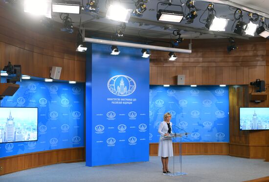 Briefing with Foreign Ministry’s Spokesperson Maria Zakharova