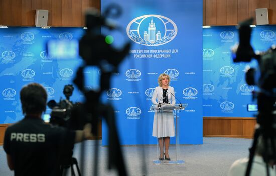 Briefing with Foreign Ministry’s Spokesperson Maria Zakharova