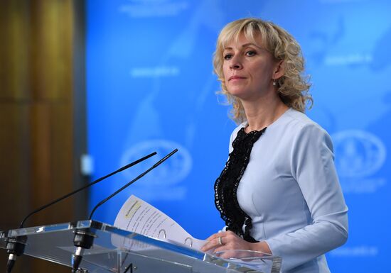 Briefing with Foreign Ministry’s Spokesperson Maria Zakharova