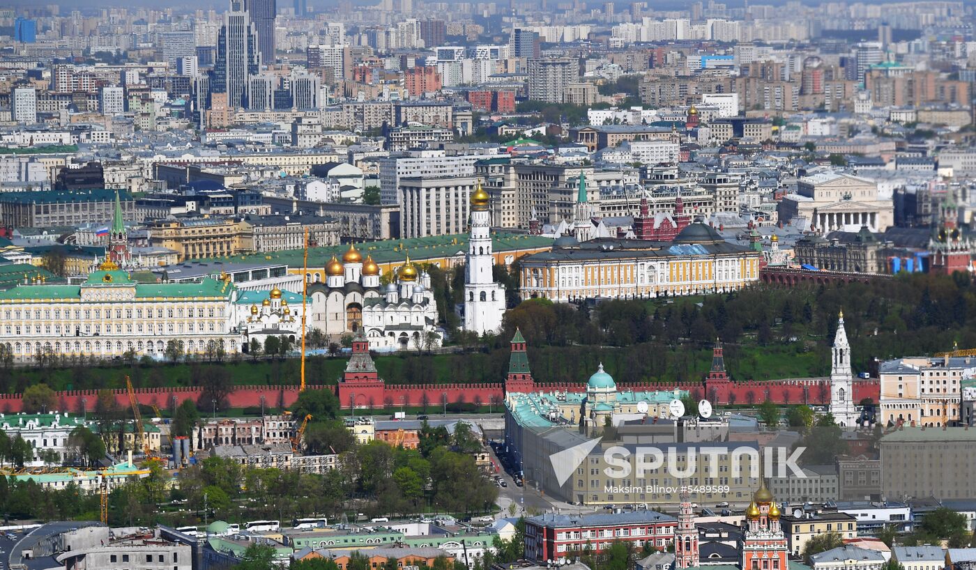 Moscow. Aerial photoshoot