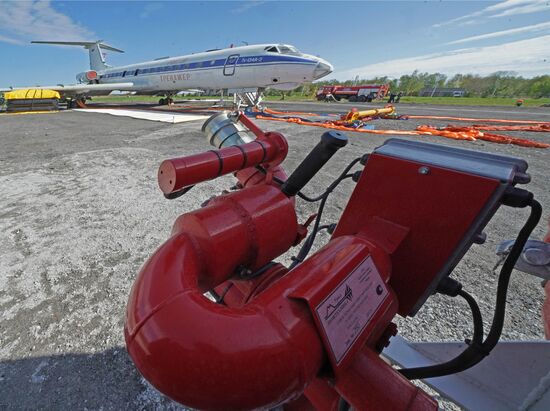 Drill at Khrabrovo airport in Kaliningrad