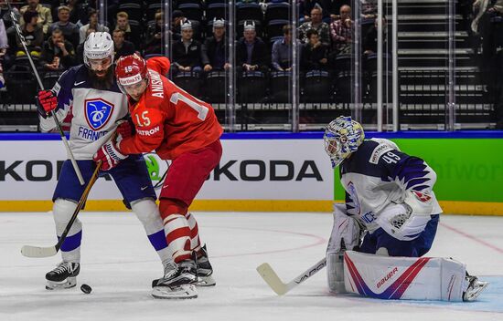 Ice Hockey World Championship. Russia vs. France