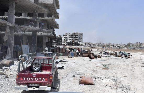 Developments near Yarmouk refugee camp in southern outskirts of Damascus