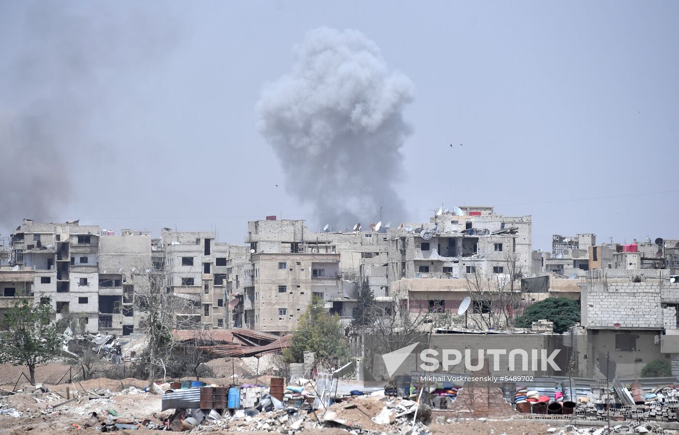 Developments near Yarmouk refugee camp in southern outskirts of Damascus