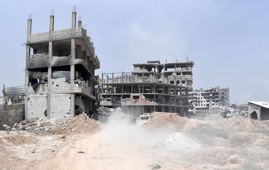 Developments near Yarmouk refugee camp in southern outskirts of Damascus