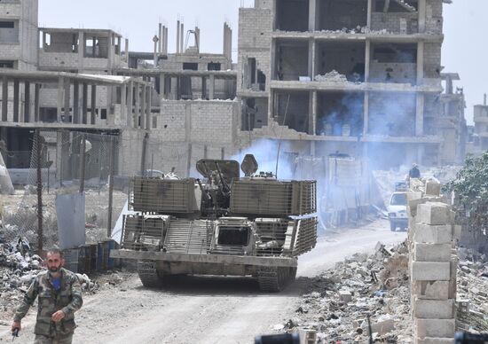 Developments near Yarmouk refugee camp in southern outskirts of Damascus