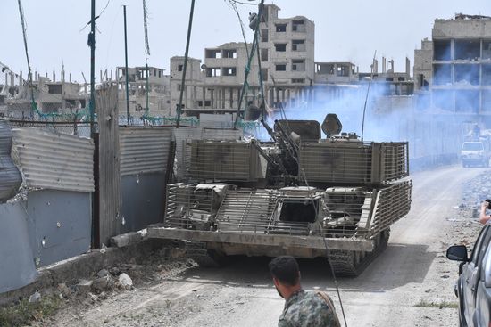 Developments near Yarmouk refugee camp in southern outskirts of Damascus
