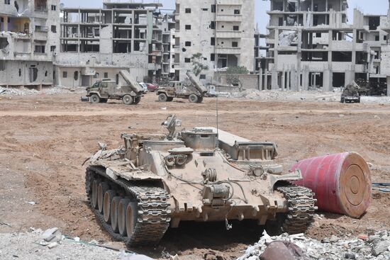 Developments near Yarmouk refugee camp in southern outskirts of Damascus