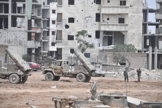 Developments near Yarmouk refugee camp in southern outskirts of Damascus