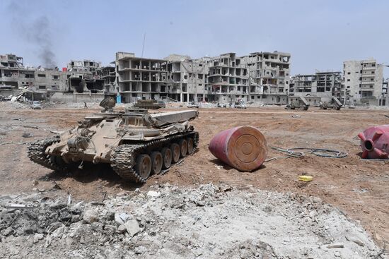 Developments near Yarmouk refugee camp in southern outskirts of Damascus
