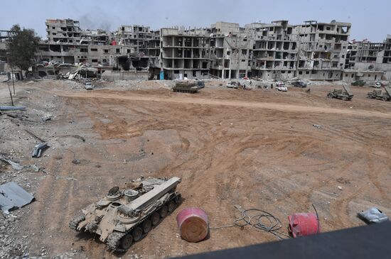 Developments near Yarmouk refugee camp in southern outskirts of Damascus