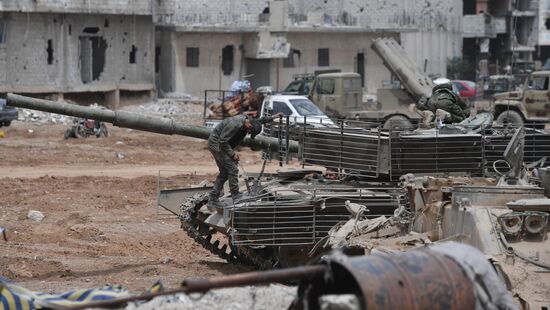 Developments near Yarmouk refugee camp in southern outskirts of Damascus