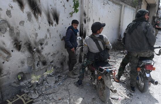 Developments near Yarmouk refugee camp in southern outskirts of Damascus